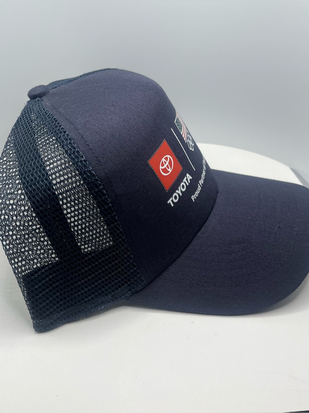 Toyota Navy Mesh cap Hat with Red Logo